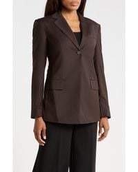 Helmut Lang - Cutaway One-Button Blazer - Lyst