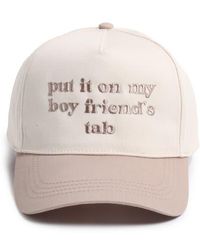 David & Young - Put It On Boyfriend's Tab Cotton Baseball Cap - Lyst