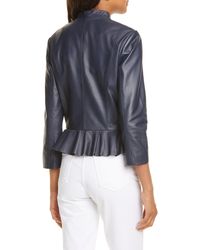 ted baker frill leather jacket