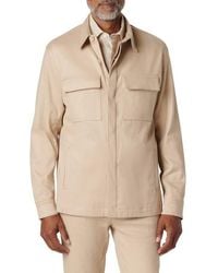 Bugatchi - Linen & Cotton Button-Up Shirt Jacket - Lyst