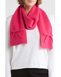 Kate Spade - Bow Wool Scarf - Lyst