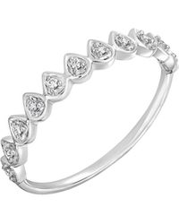 Bony Levy - 18k White Gold Diamond Stackable Ring - Lyst
