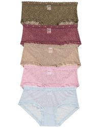Nordstrom Rack - Assorted 5-Pack Lace Hipster Briefs - Lyst