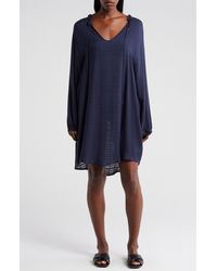 Nordstrom - Long Sleeve Cover-up Dress - Lyst