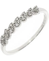 Bony Levy - 18k White Gold Diamond Stackable Ring - Lyst