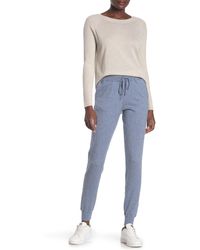 Kinross Cashmere Slouchy Drawstring Sweatpants - Blue