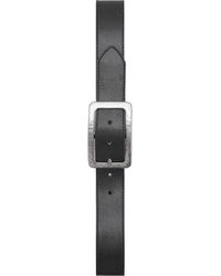 Mango - Square Buckle Textured Belt - Lyst