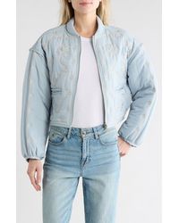 Blank NYC - Embroidered Quilted Jacket - Lyst