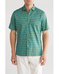Tori Richard - Hala Kahiki Pineapple Print Cotton Short Sleeve Button-up Shirt - Lyst