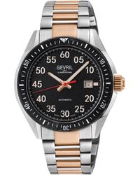 Gevril - Ascari Three-hand Automatic Stainless Steel Bracelet Watch - Lyst