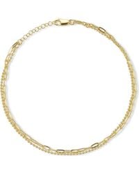 Glaze Jewelry - Layered Chain Anklet - Lyst