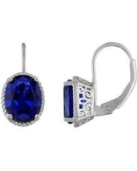 FZN - Oval-Cut Peridot Drop Earrings - Lyst