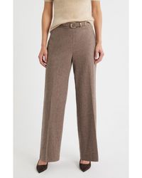 Tahari - The Brianne Belted Straight Leg Pants - Lyst