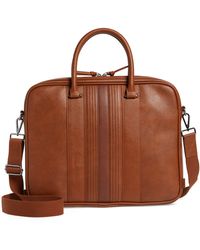 Ted Baker - Nevver Stripe Faux Leather Document Bag - Lyst
