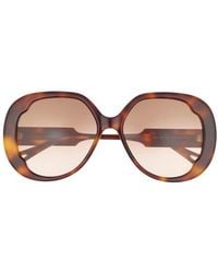 Chloé - 56Mm Round Sunglasses - Lyst