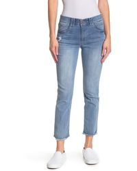 Democracy - Luxe Touch Ab Technology High Waist Crop Ankle Jeans - Lyst
