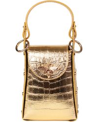 Persaman New York - Anette Croc-embossed Leather Crossbody Bag - Lyst