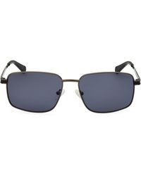 Kenneth Cole - 58mm Rectangular Sunglasses - Lyst