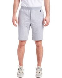 PINOPORTE - Solid Cotton-Blend Elastic Shorts - Lyst