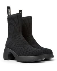 Camper - Thelma Knit Platform Bootie - Lyst