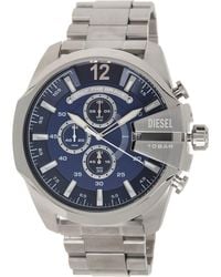 DIESEL - Mega Chief Chronograph Bracelet Watch, 51Mm - Lyst