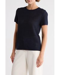 Bobeau - Cotton Short Sleeve Sweater - Lyst