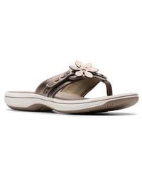 Clarks - Breeze Opal Flip Flop - Lyst