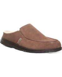 BEARPAW - Joel Faux Fur Lined Slipper - Lyst