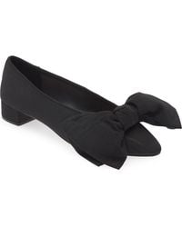 Loeffler Randall - Noa Bow Pointed Toe Block Heel Pump - Lyst