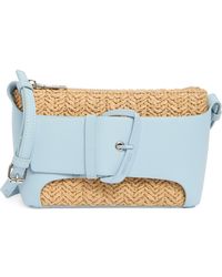 Steve Madden - Sami Buckle Raffia Croddbody Bag - Lyst