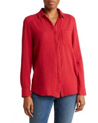 Beach Lunch Lounge - Alessia Long Sleeve Cotton Button-up Shirt - Lyst