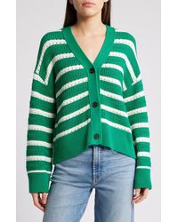 Rails - Geneva Stripe Cotton Cardigan - Lyst