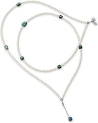 Samuel B. - Freshwater Pearl & Abalone Bead Necklace - Lyst