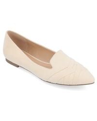 Journee Collection - Mindee Crisscross Toe Flat - Lyst