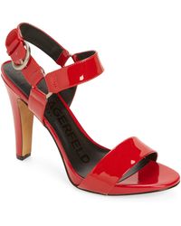 Karl Lagerfeld - Cieone Ankle Strap Sandal - Lyst