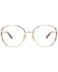 Chloé - 54Mm Round Optical Glasses - Lyst