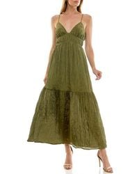 Socialite - Cami Empire Waist Tiered Maxi Dress - Lyst
