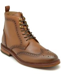La Milano - Dominic Brogue Combat Boot - Lyst