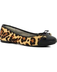 Dune - Hallo Genuine Calf Hair Cap Toe Ballet Flat - Lyst
