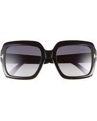 Tom Ford - Kaya 54Mm Polarized Gradient Square Sunglasses - Lyst