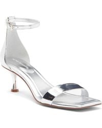 Vince Camuto - Vinkely Square Toe Kitten Heel Sandal - Lyst
