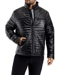 Xray Jeans - Quilted Faux Leather Jacket - Lyst
