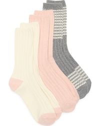 Nordstrom Rack - Assorted 3-Pack Crew Socks - Lyst