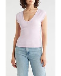 Sanctuary - Raglan Sleeve V-Neck Top - Lyst