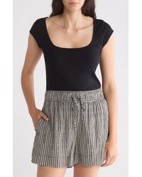 Melrose and Market - Cap Sleeve Cotton Blend T-shirt - Lyst