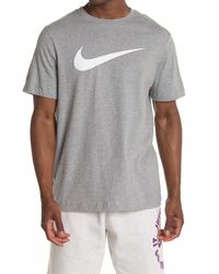 Nike - Icon Swoosh Cotton Graphic T-shirt - Lyst