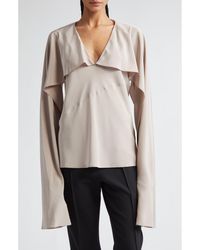 Helmut Lang - Silk Scarf Top - Lyst