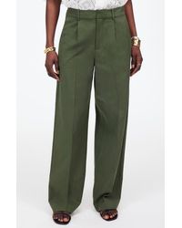 Madewell - Slouchy Straight Leg Twill Pants - Lyst
