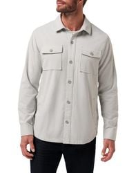 Travis Mathew - Wanna Bet Stretch Poplin Button-Up Shirt Jacket - Lyst