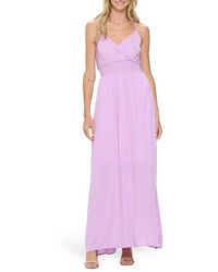 WEST K - Solid Sleeveless Gauze Maxi Dress - Lyst